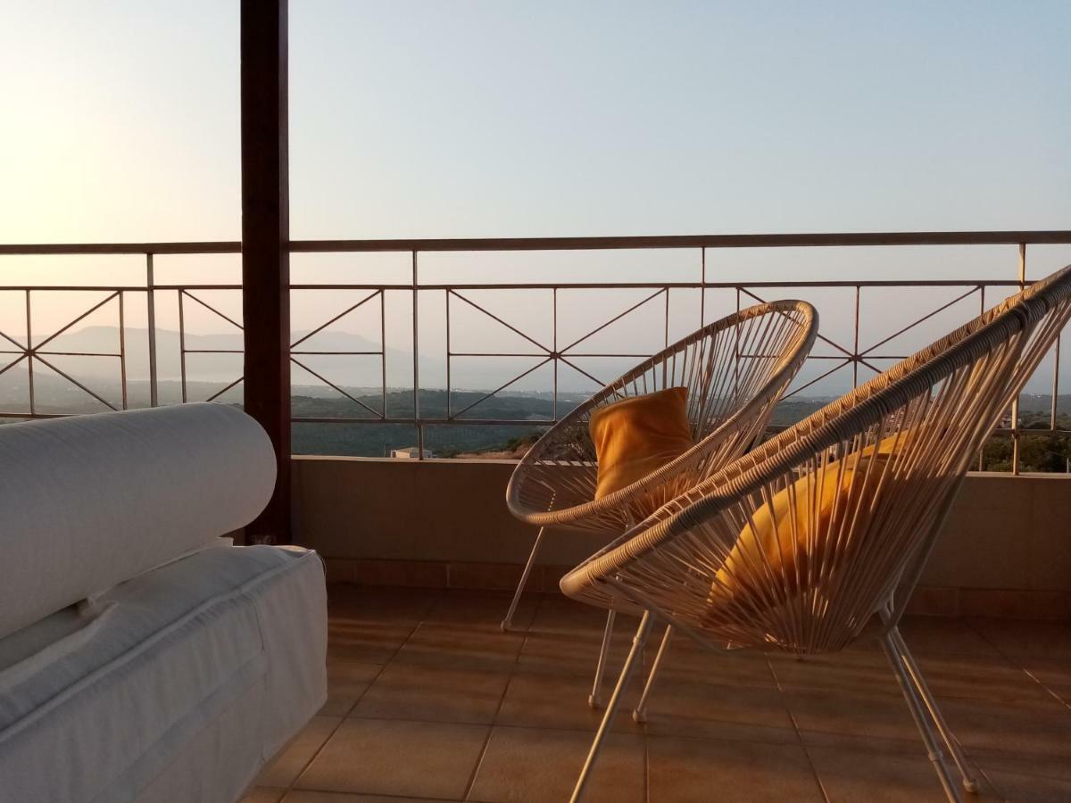 360 Panorama House - Gazing At Horizon And The Stars Of The Galaxy In The Night - Fresh Cool Breeze Most Of The Time - Just 7 Min From The Beach Kournas Екстер'єр фото