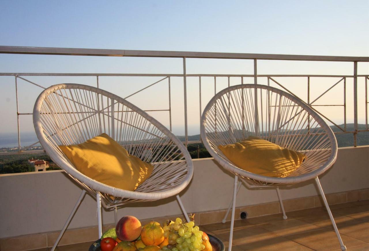 360 Panorama House - Gazing At Horizon And The Stars Of The Galaxy In The Night - Fresh Cool Breeze Most Of The Time - Just 7 Min From The Beach Kournas Екстер'єр фото