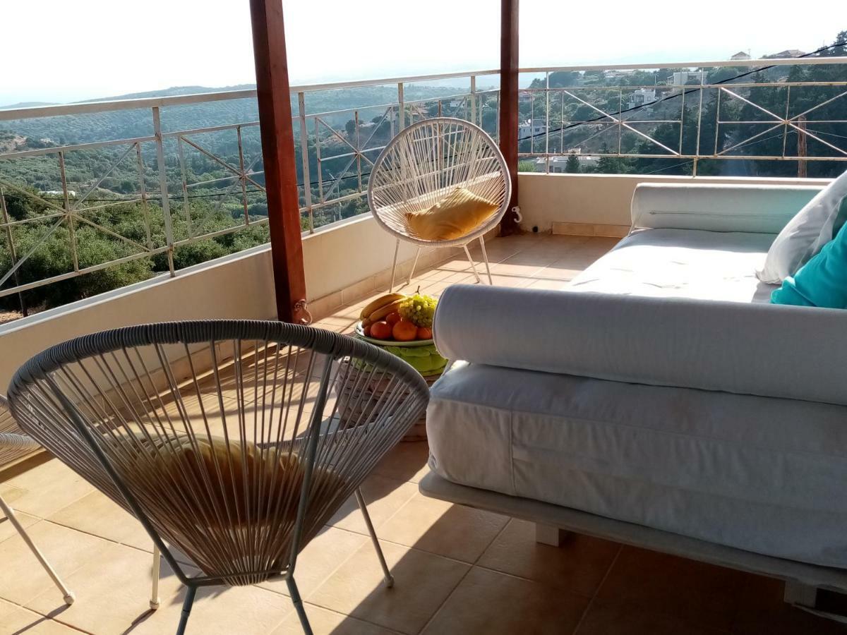 360 Panorama House - Gazing At Horizon And The Stars Of The Galaxy In The Night - Fresh Cool Breeze Most Of The Time - Just 7 Min From The Beach Kournas Екстер'єр фото